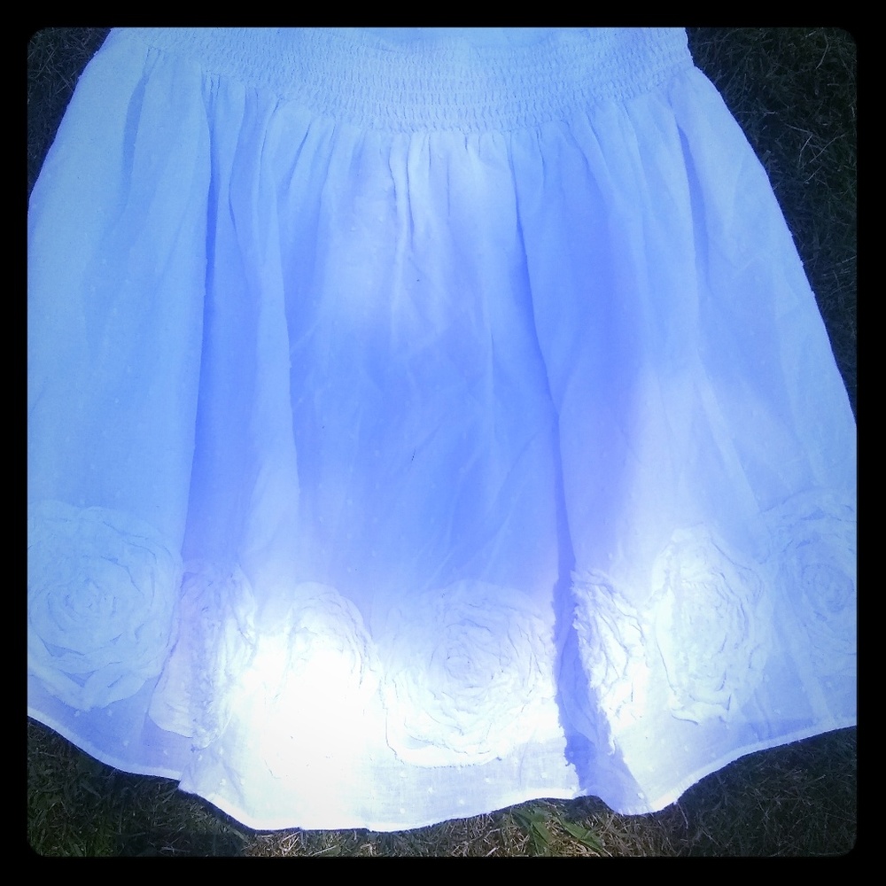 Juniors girls bcx white light weight skirt